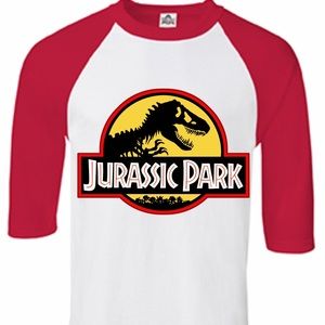 Jurassic Park raglan Shirt Unisex Tshirt